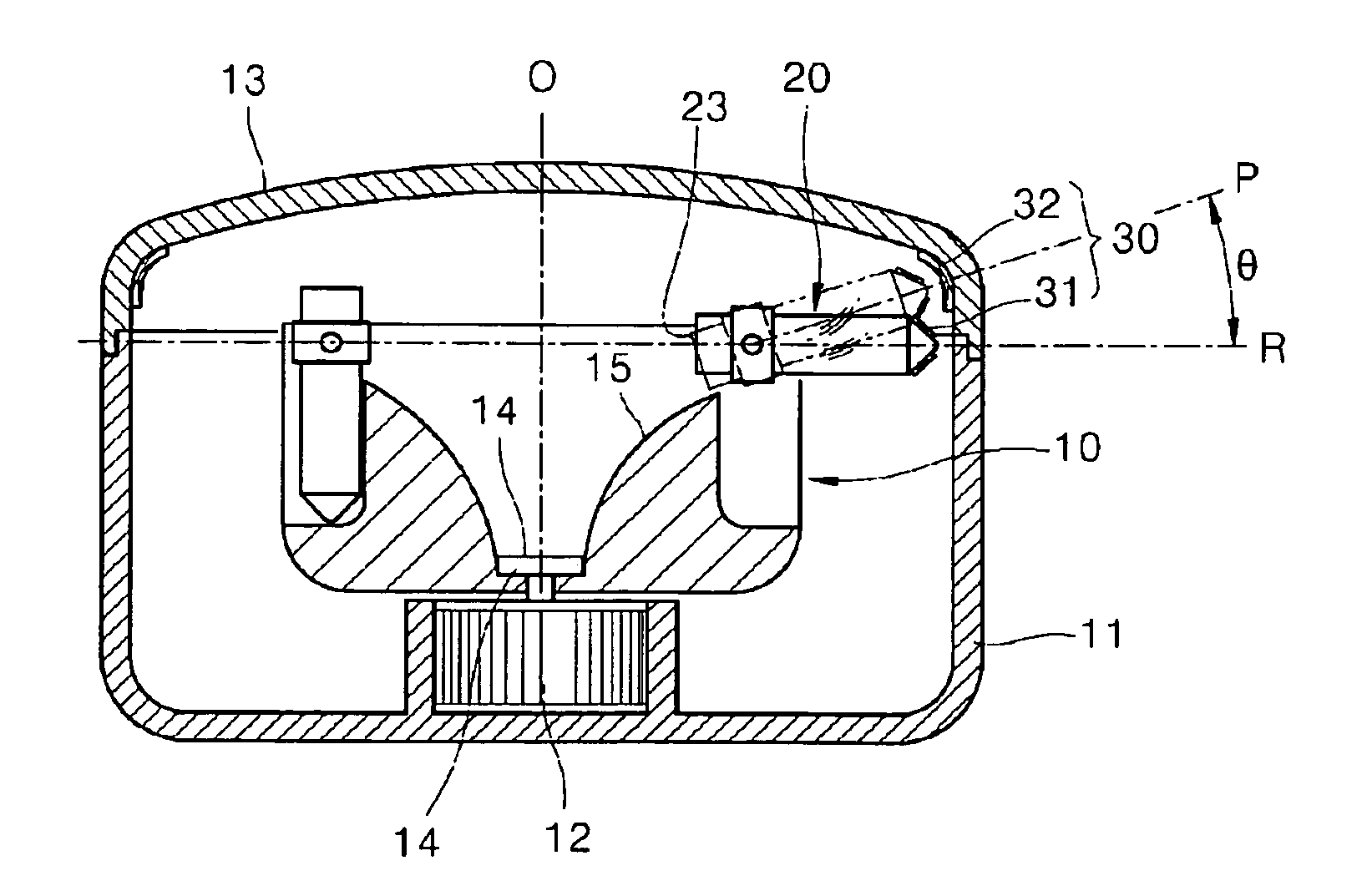 Centrifuge and centrifuging method