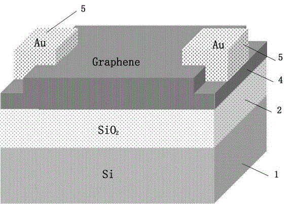 Graphene-phosphorus heterojunction photodetector and manufacturing method