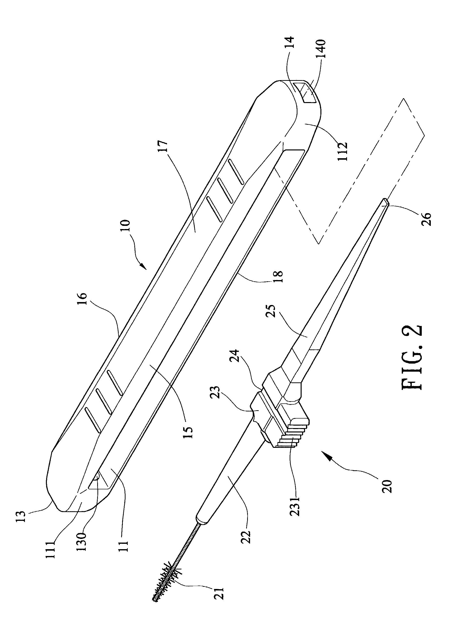 Toothpick and interdental brush combination