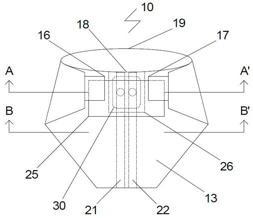 Intelligent absorption article comprising induction line and invisible pocket