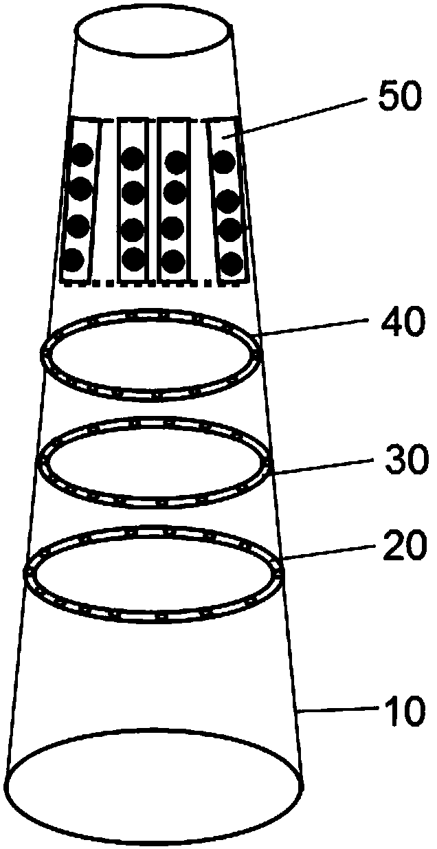 Flue gas desulfurization and mercury removal device and method