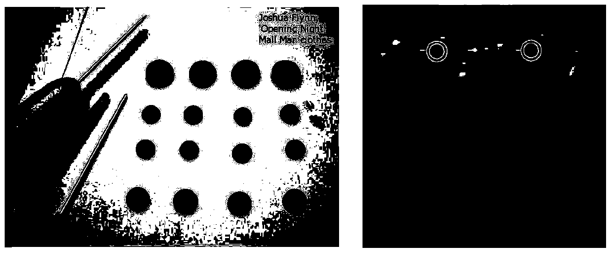 Circular target detection method based on voting line clustering