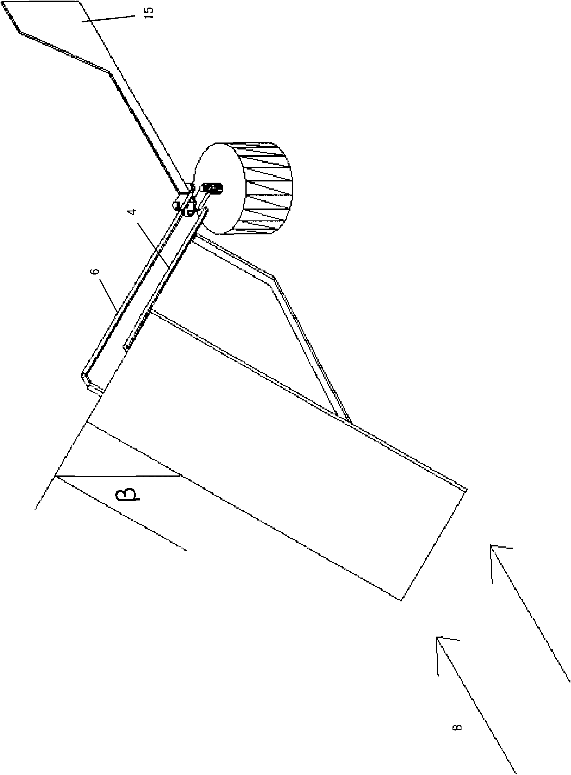 Vertical axis wind power generating device and fan blade angle automatic regulation mechanism