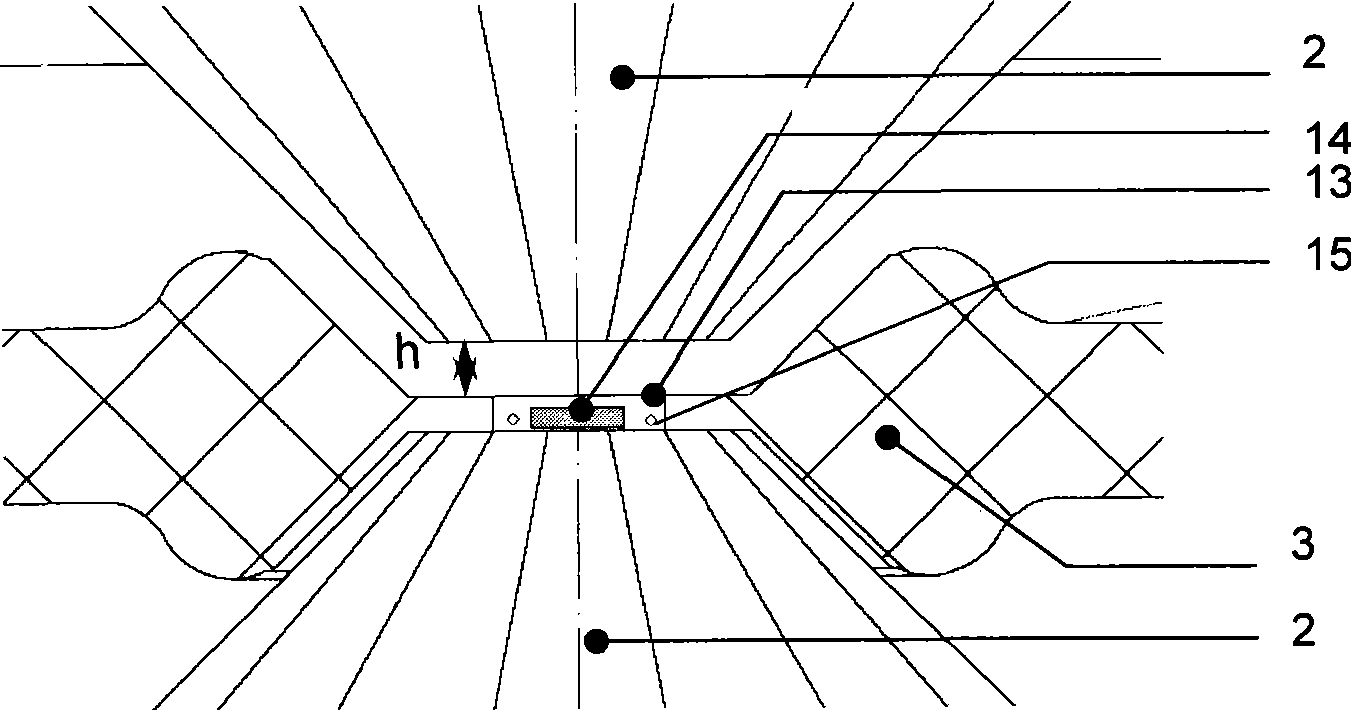 Diamond opposite vertex anvil inflating method and device