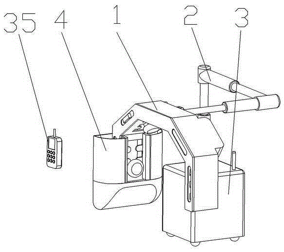 Automatic auxiliary device for colonoscopy