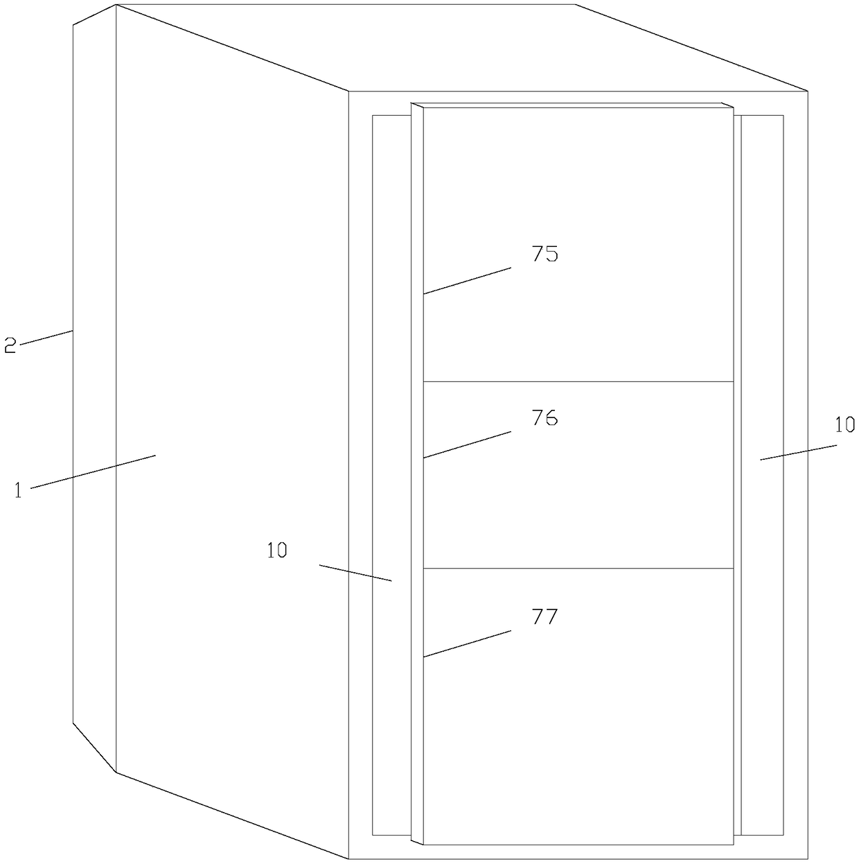 Wine cabinet, movable wine cabinet and coating thereof