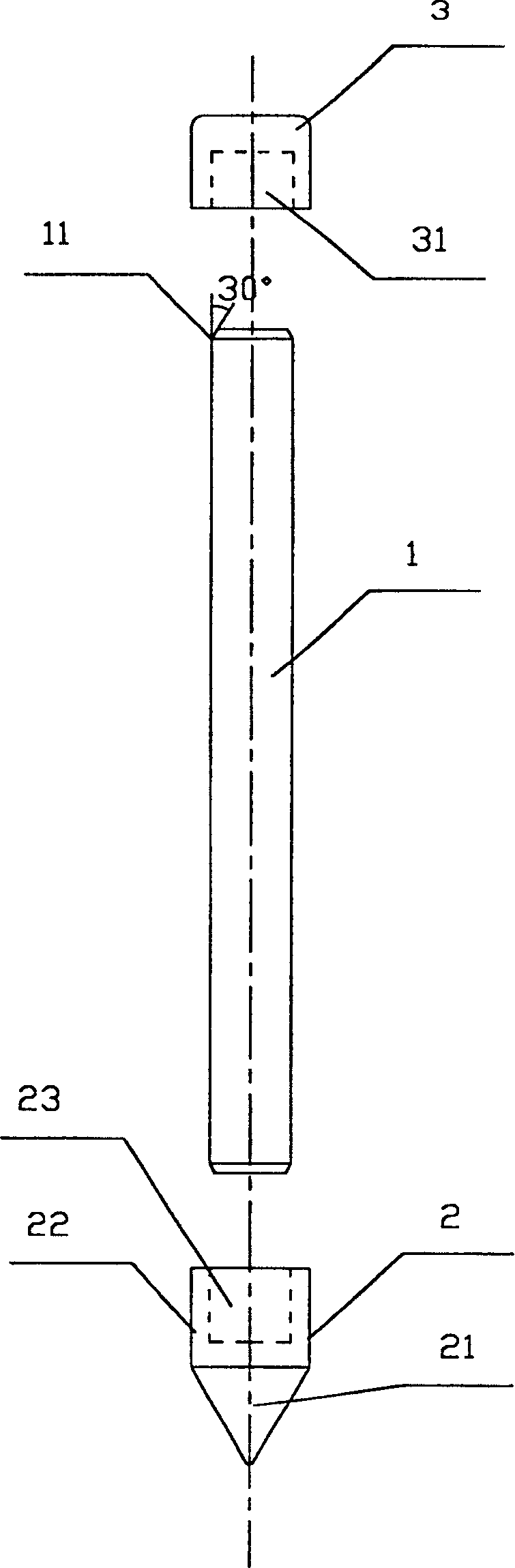 Electrode bar for grounding