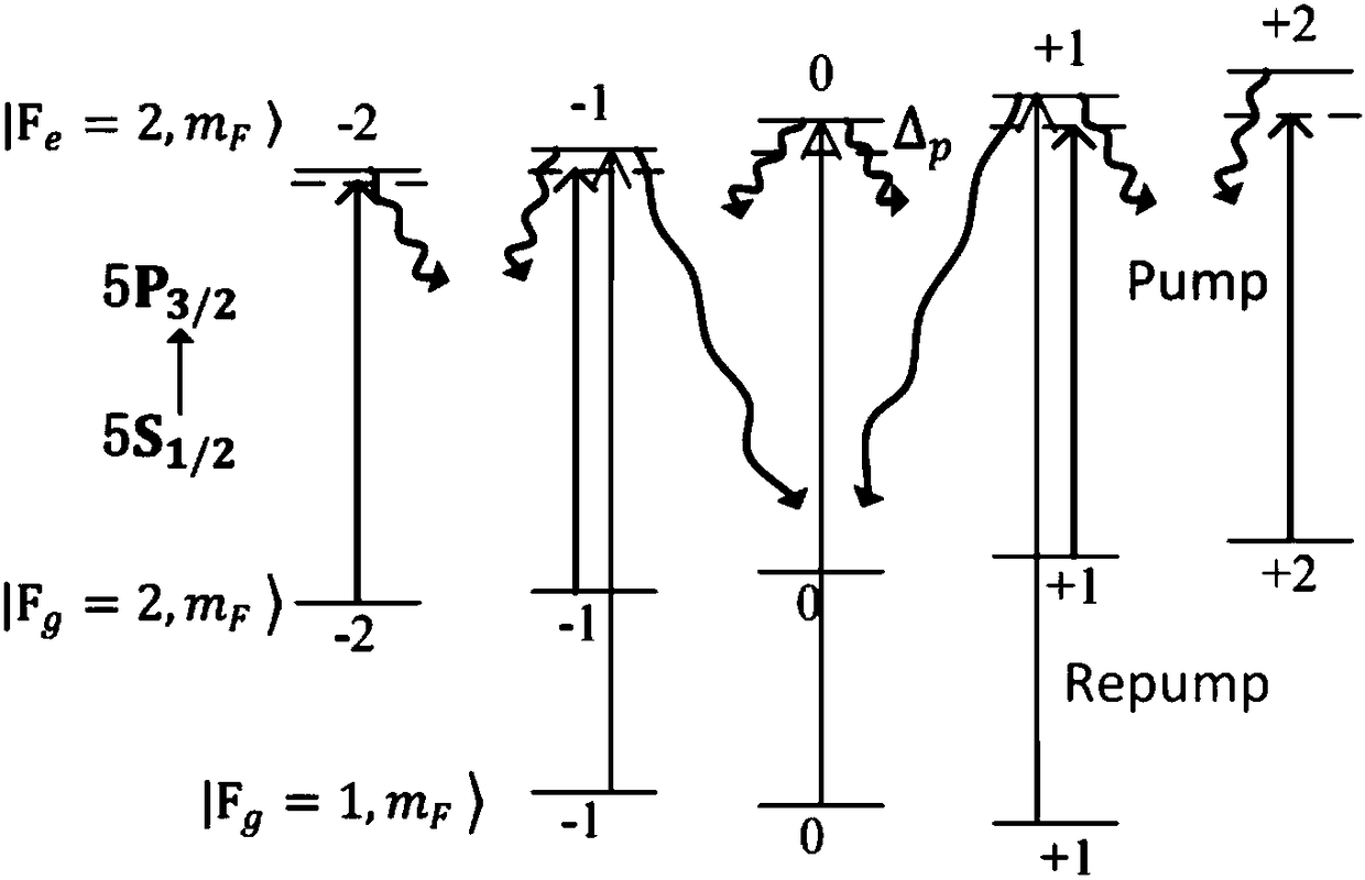 Cold atom all-optical state selection device