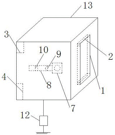 Outdoor electric meter installation cabinet