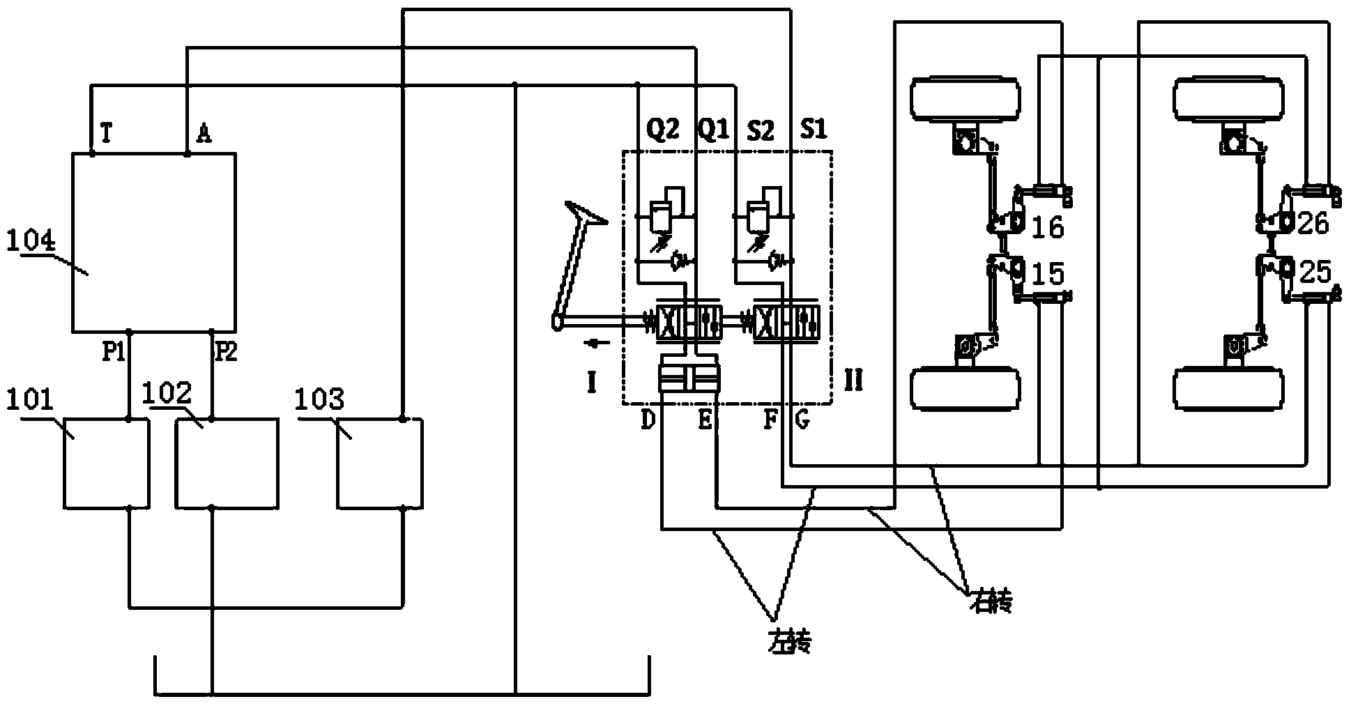 Steering system and independent suspension wheel type overload vehicle