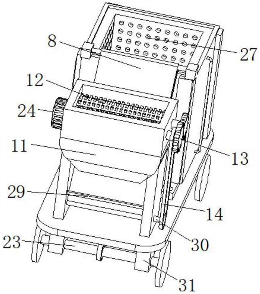 Movable high-temperature cooking and sterilizing treatment square cabin for medical waste