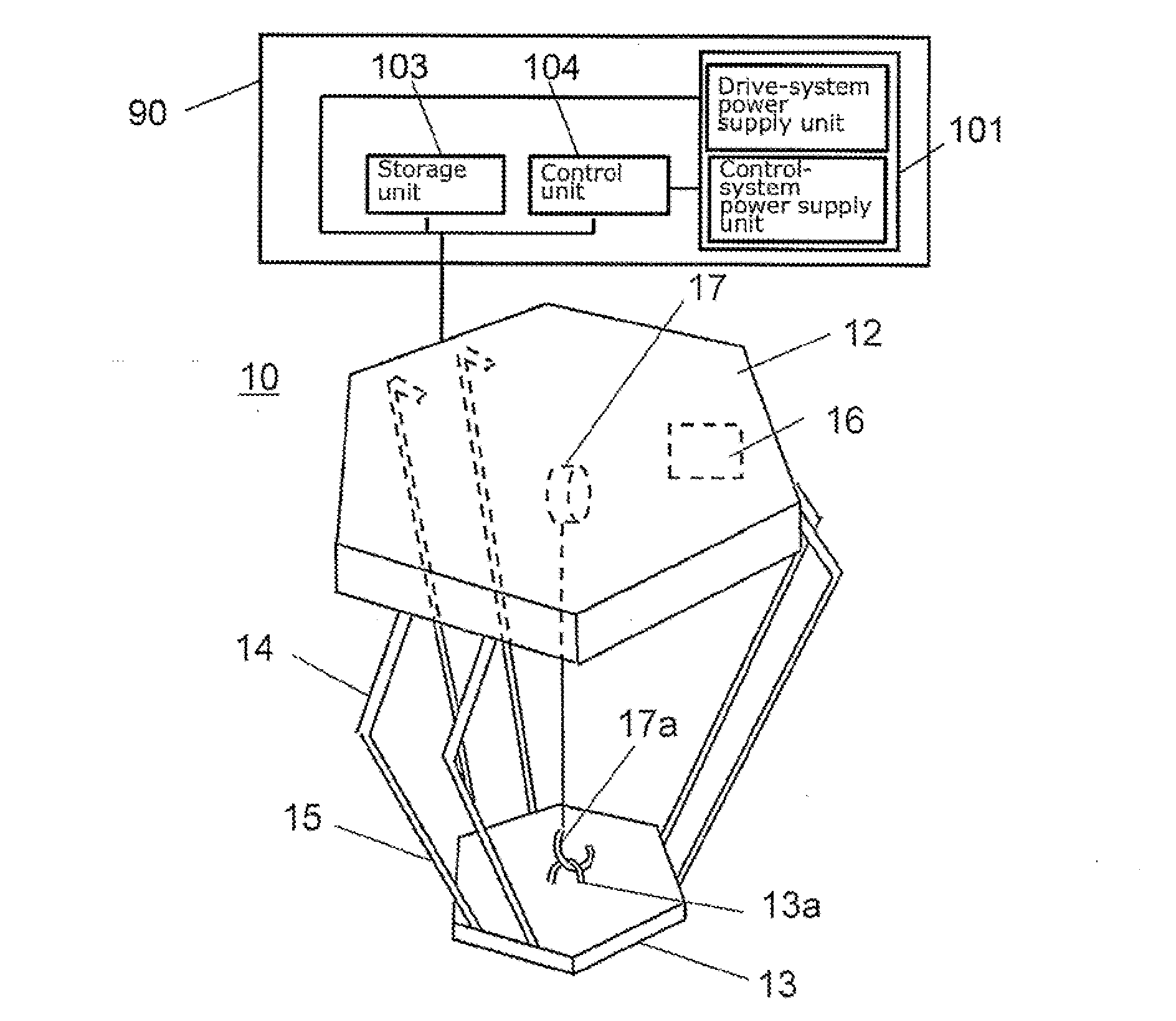 Parallel link robot, and method of teaching parallel link robot