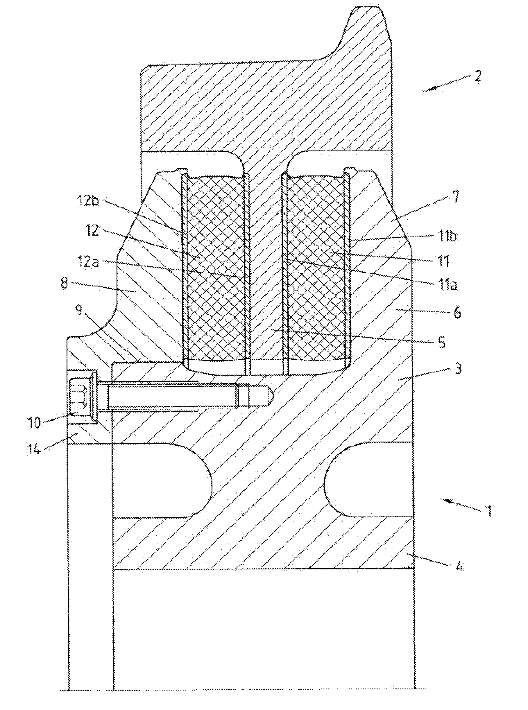 Railway Vehicle Wheel with Elastic Rubber Suspension