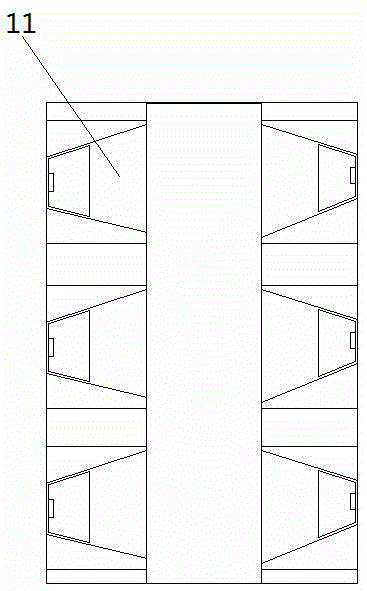 An ecological artificial river channel downstream of the reservoir with the function of filtering and generating electricity