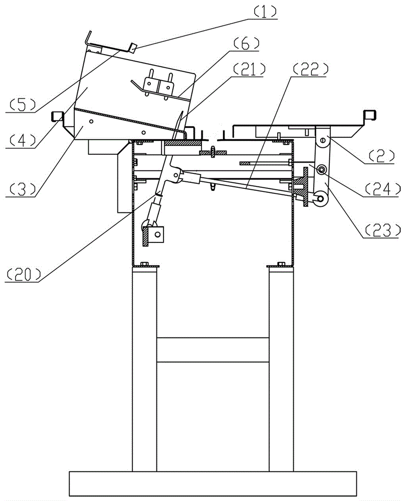 Cam type feed device for circularly-packaged fine dried noodles