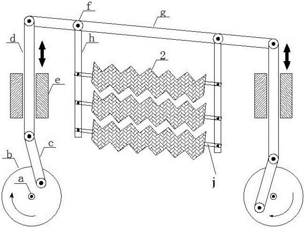 Evaporative air conditioner with rocking fill