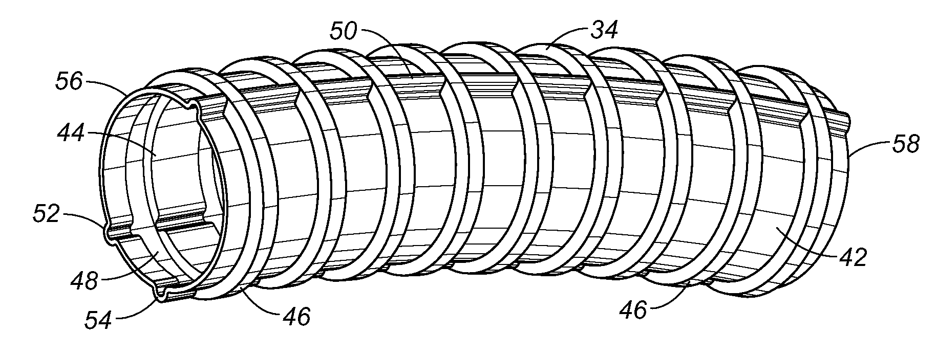 Duct system for profiled post-tension construction