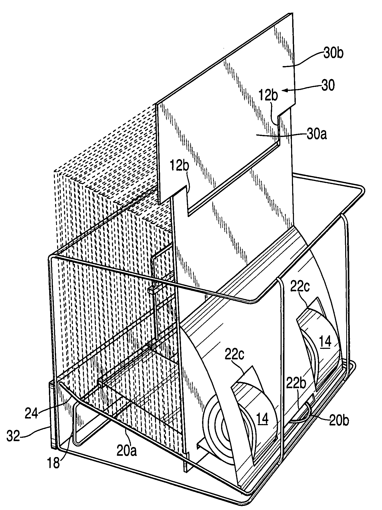 Self-advancing literature display rack