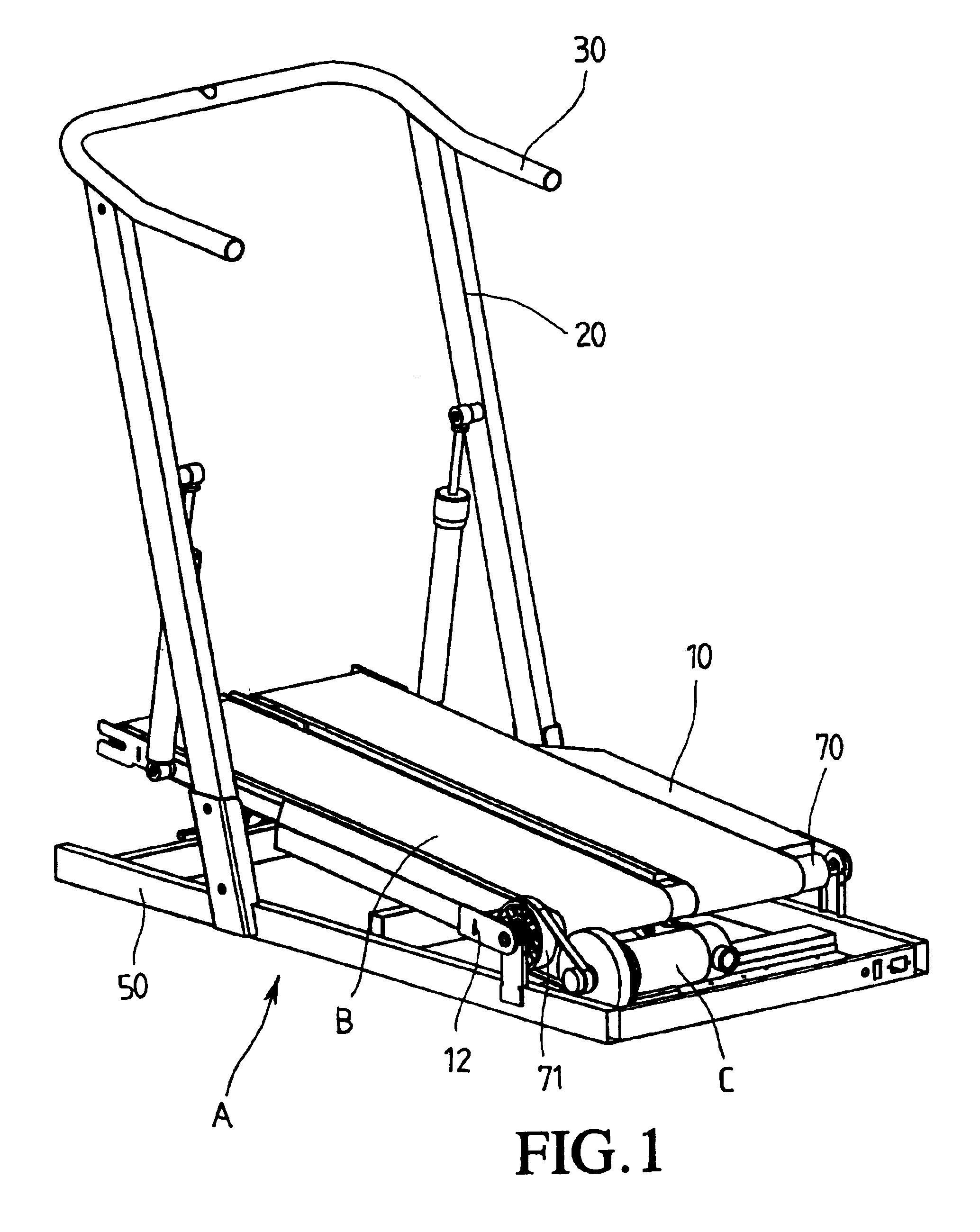 Combination of treadmill and stair climbing machine