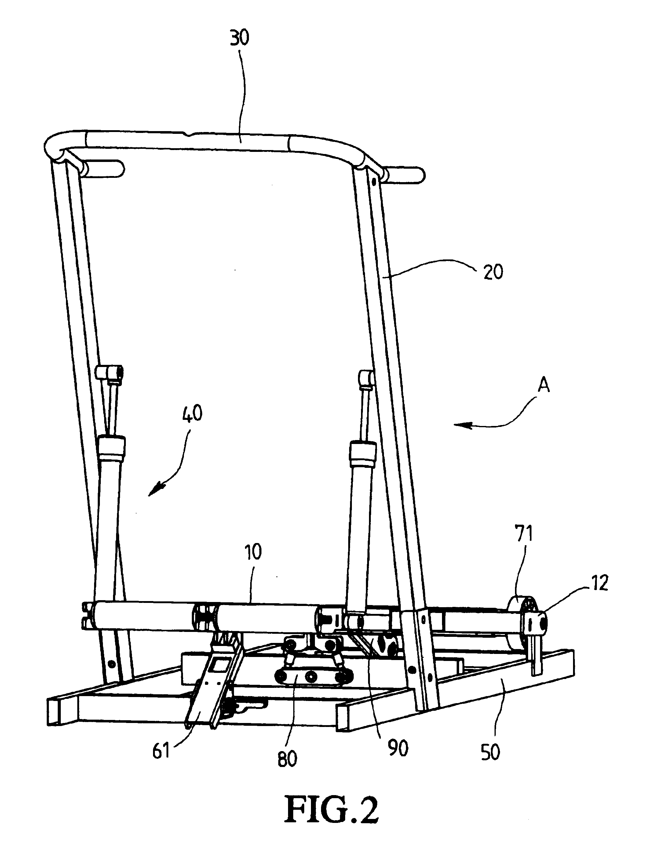 Combination of treadmill and stair climbing machine