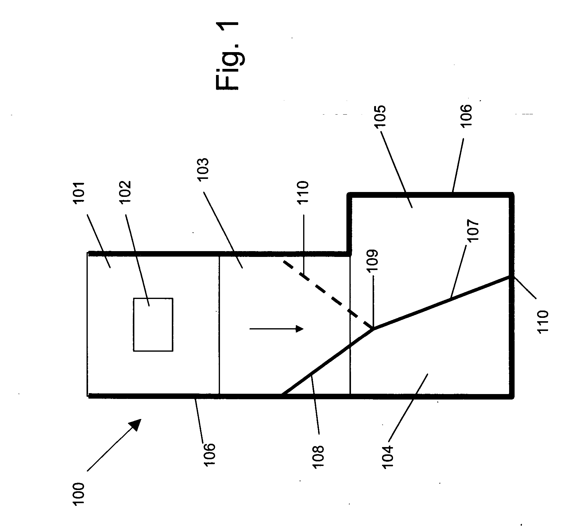 Item accumulation area divider for a checkout counter