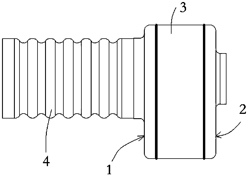 Welding tool of boiler eccentric furnace pipe