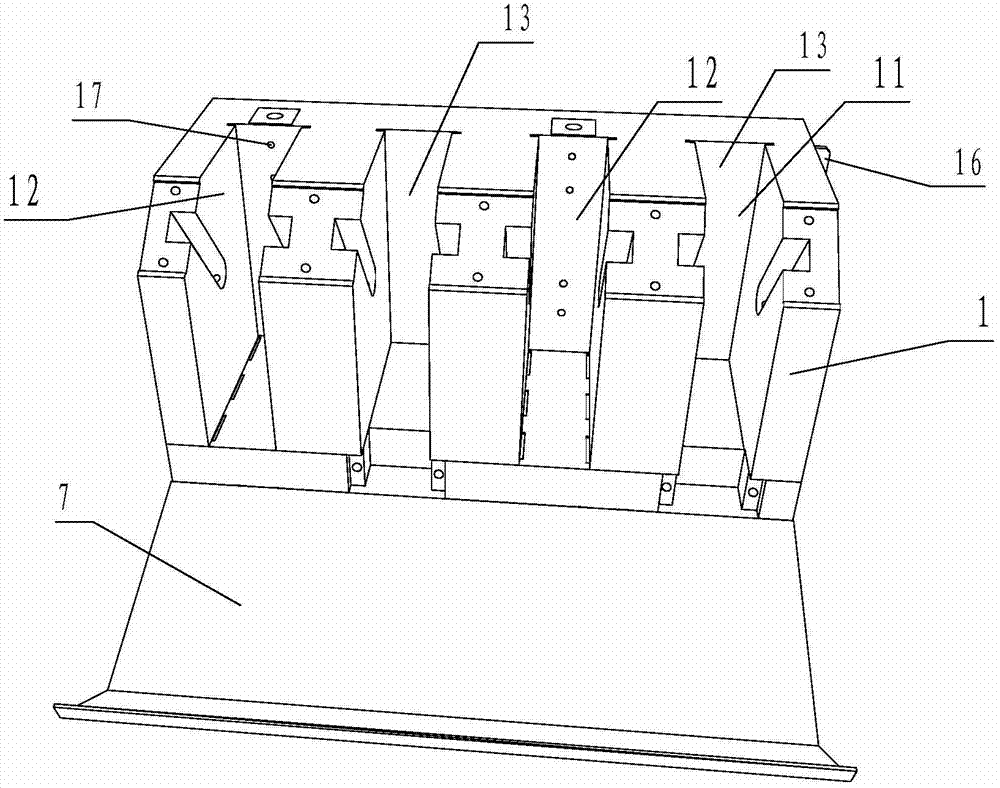 Six-way type device for fast assembling and disassembling ammeter in non-outage way