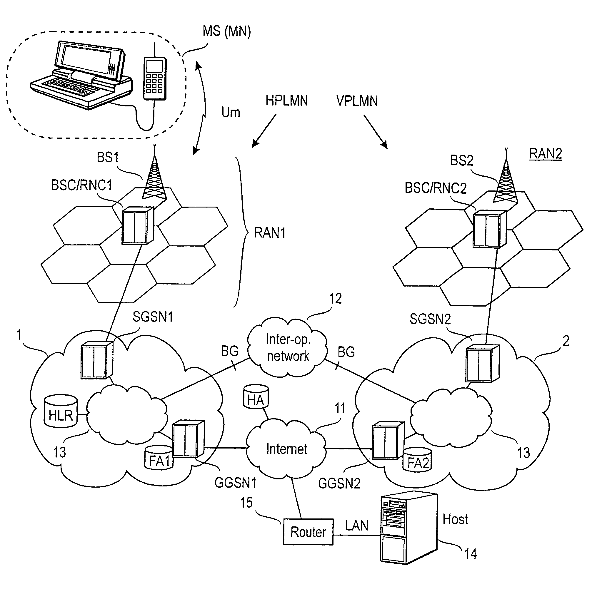 Selection mobility agent in access network