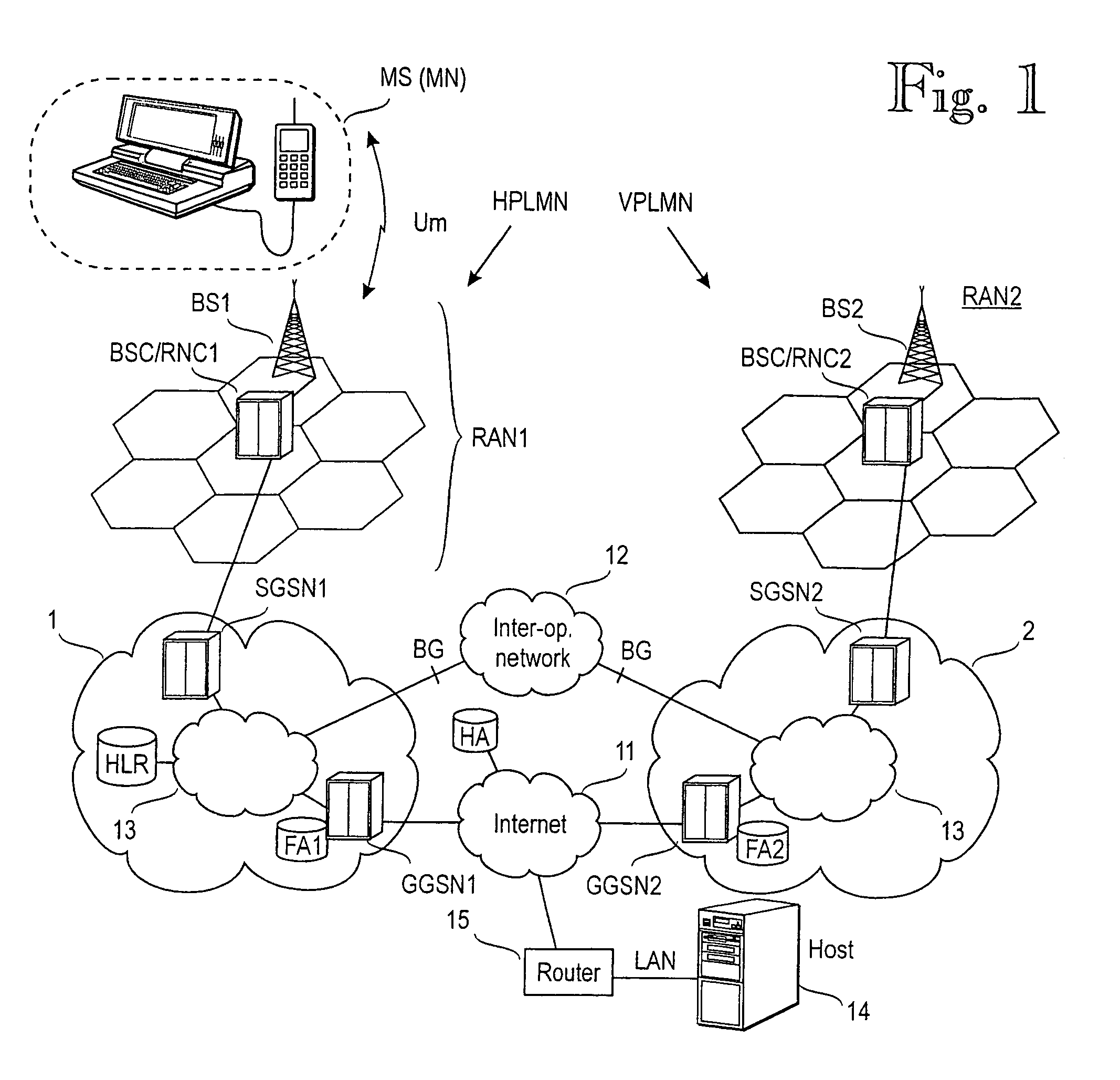 Selection mobility agent in access network