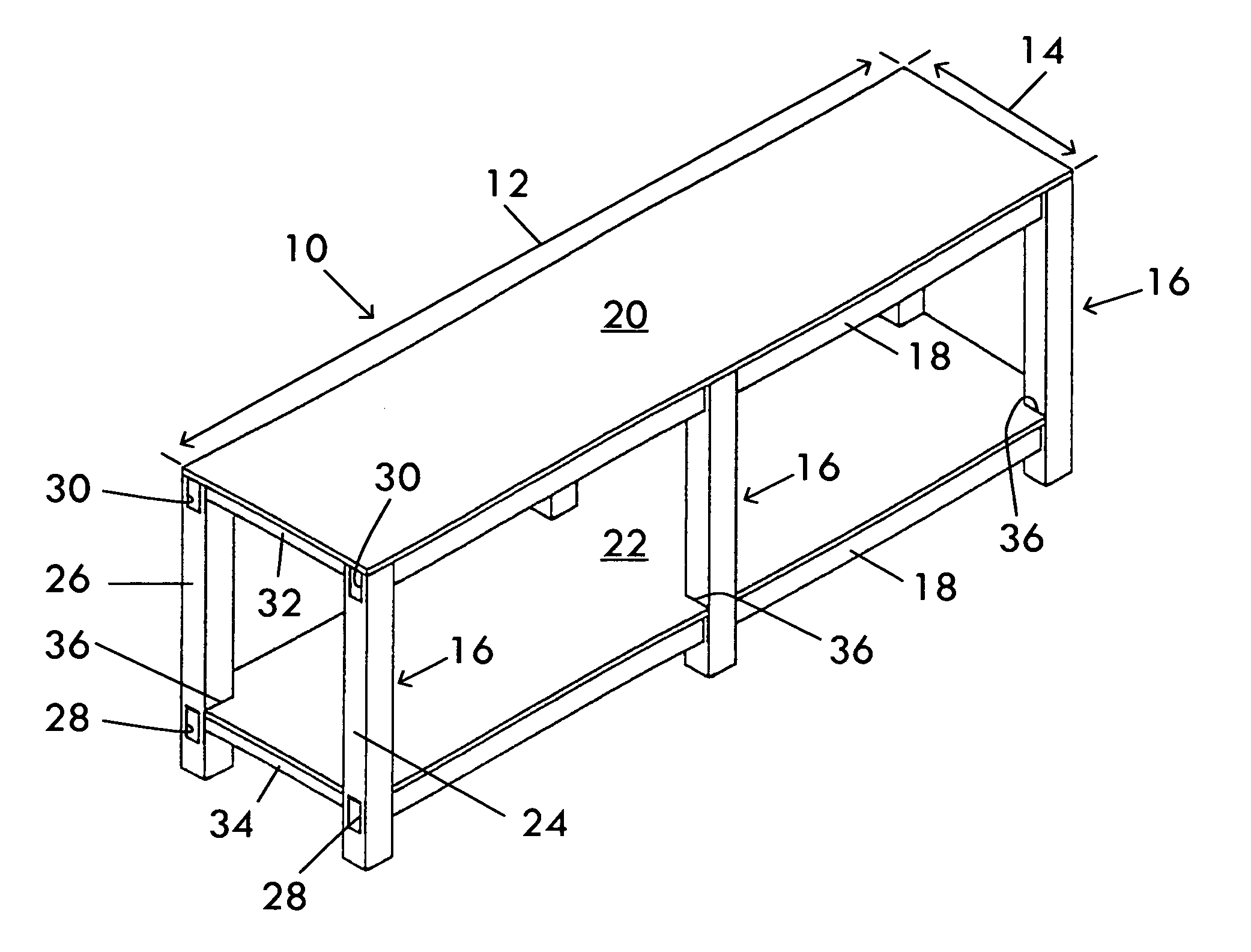 Modular shelving system