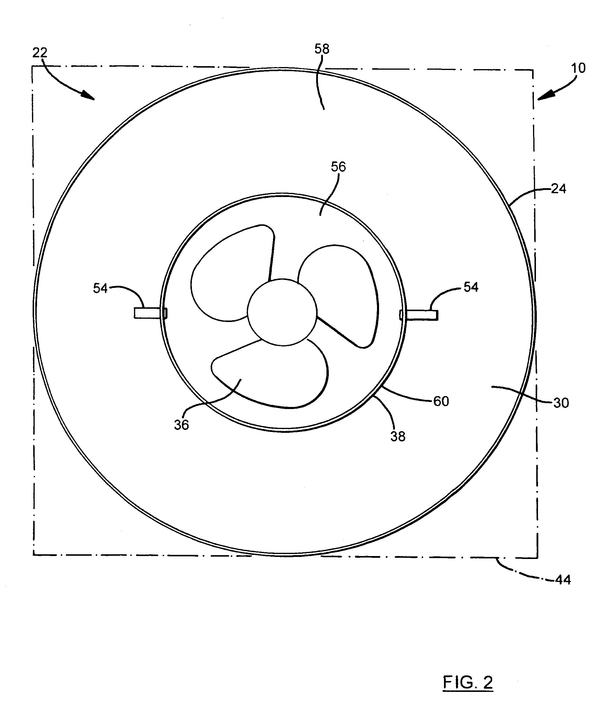 Drop ceiling air flow producer