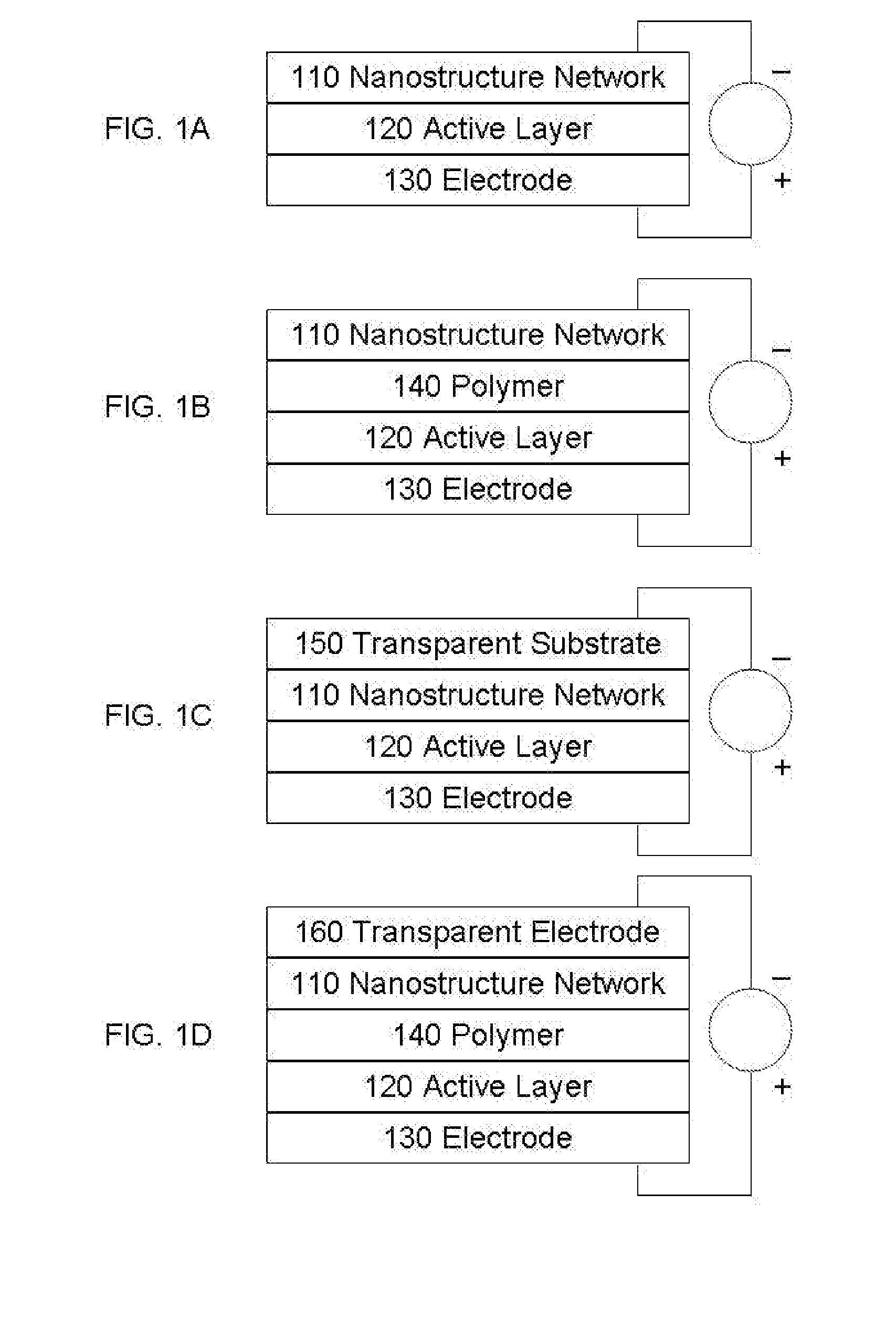 Solar cell with nanostructure electrode(s)