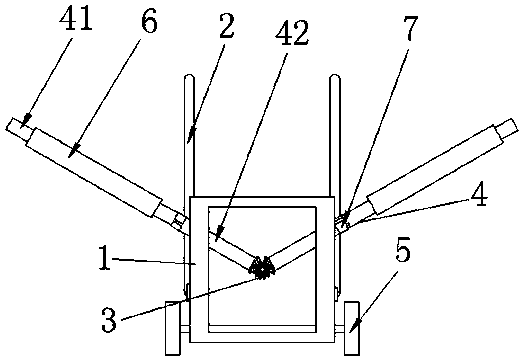 A tobacco seedling film peeling machine