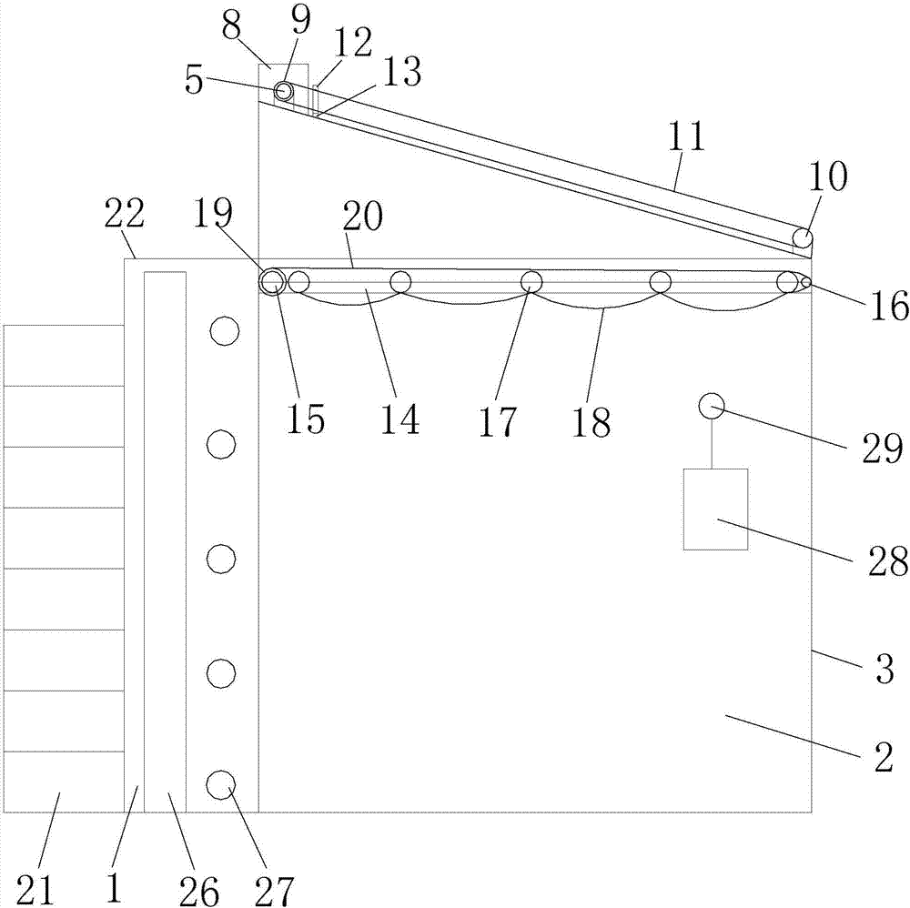 Automatic temperature control planting greenhouse