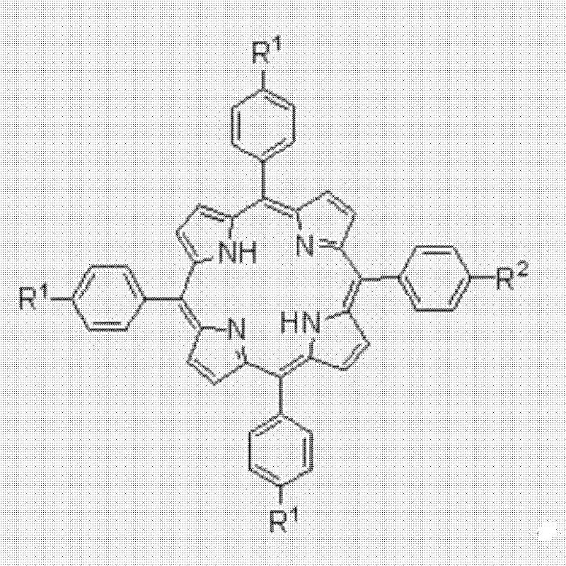 Asymmetric multi-substituted porphyrin gold (iii) anticancer compound and preparation method thereof