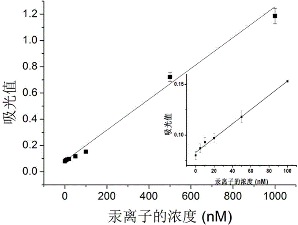 Detection kit and detection method of mercury ion