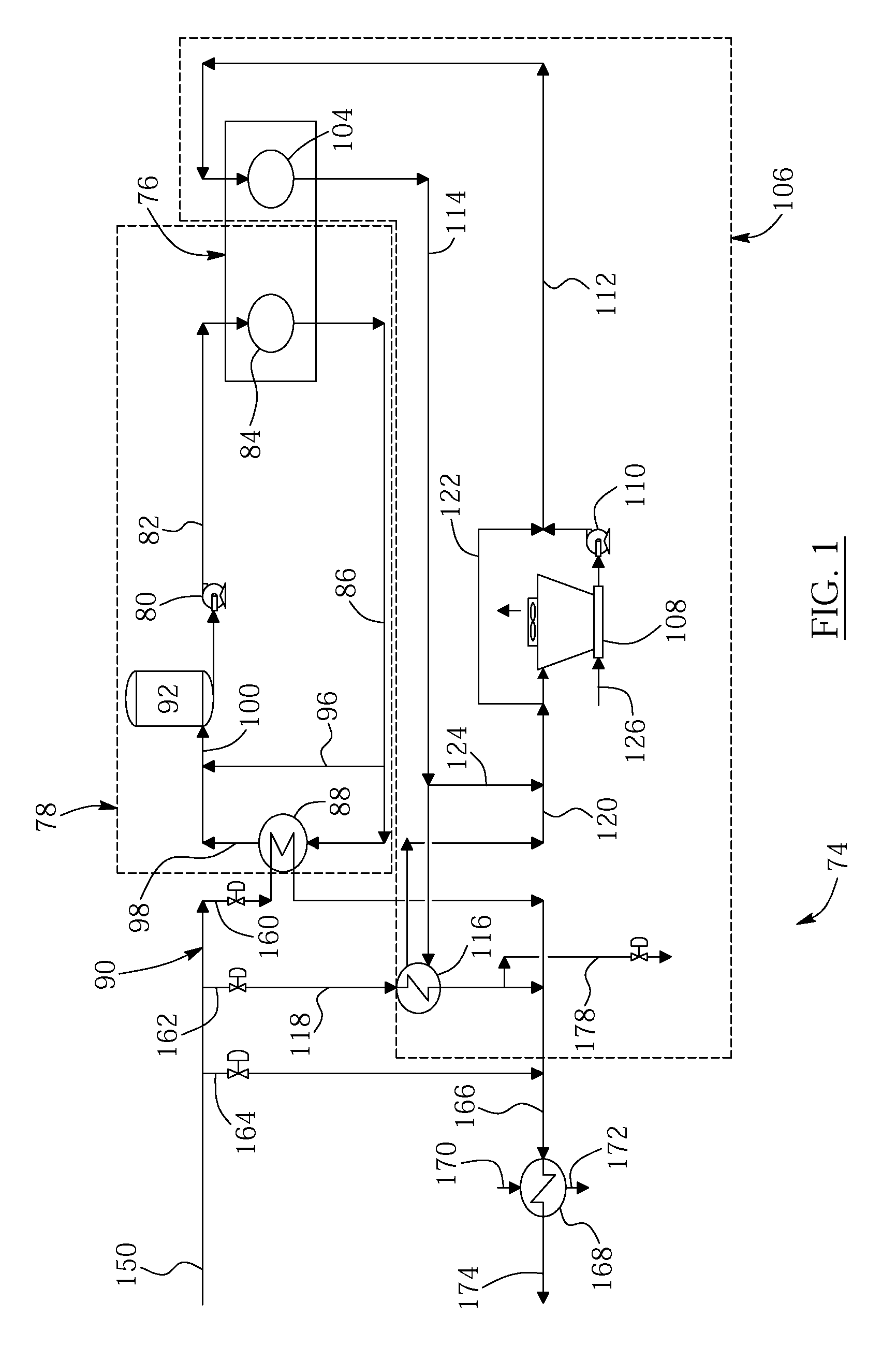 Heat recovery for bitumen froth treatment plant integration with sealed closed-loop cooling circuit