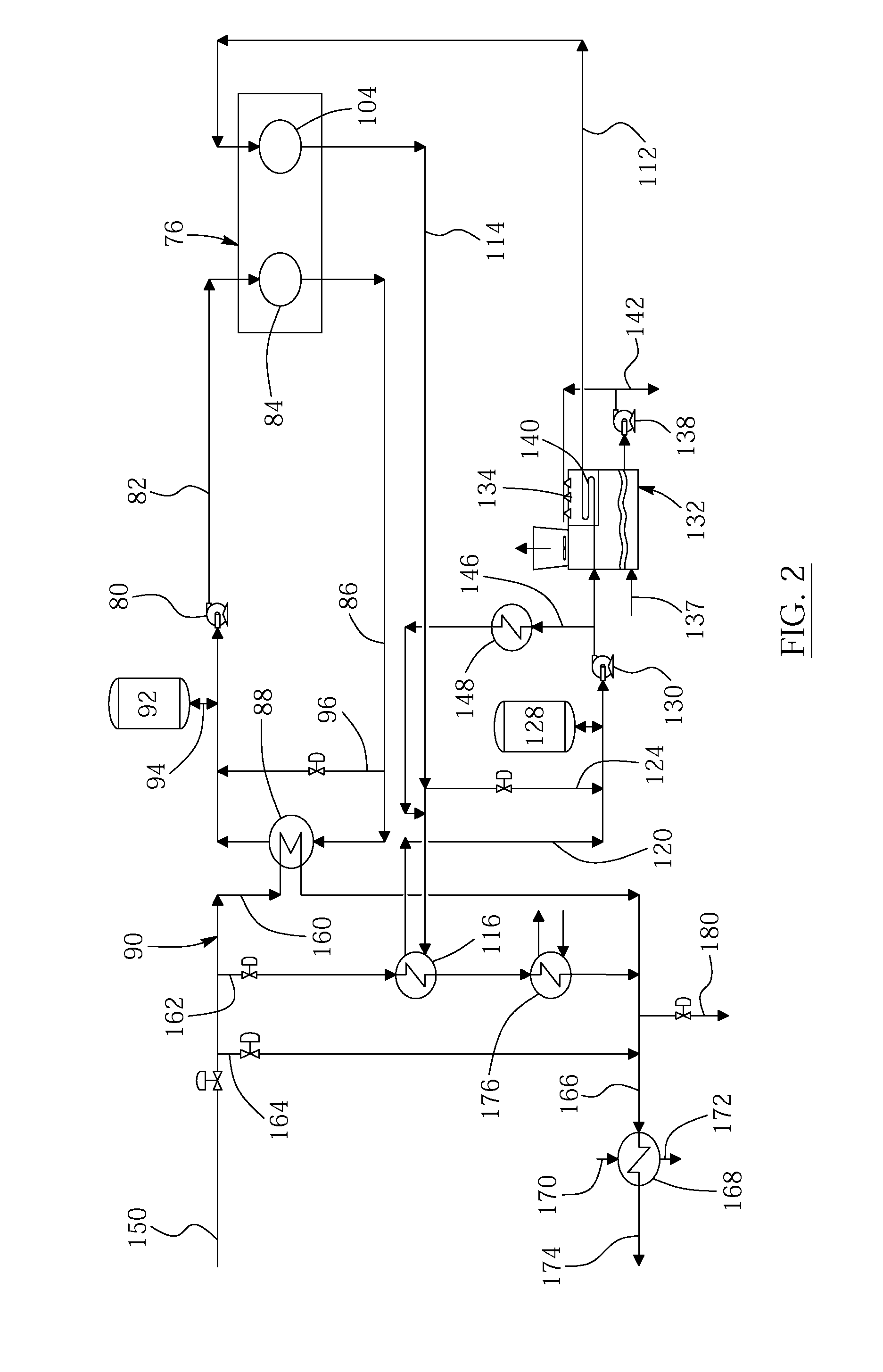 Heat recovery for bitumen froth treatment plant integration with sealed closed-loop cooling circuit