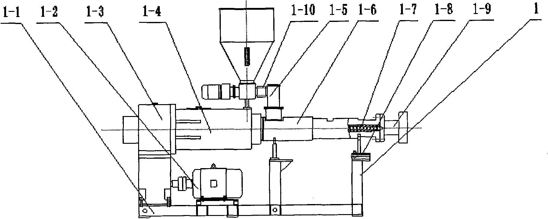 Extruding screw for extrusion moulding machine