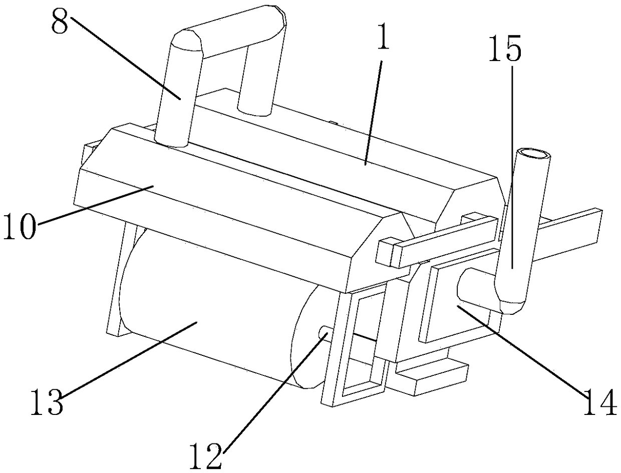 Dedusting cotton fluffing device