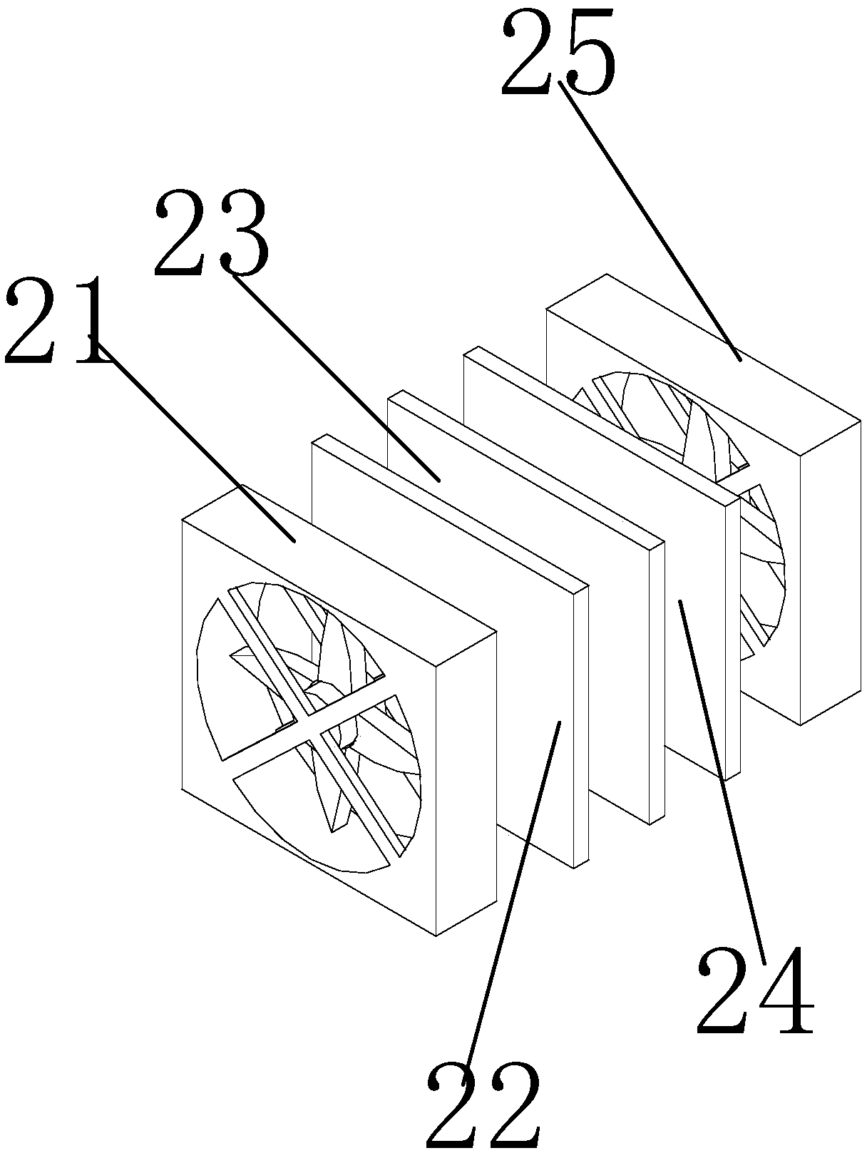 Dedusting cotton fluffing device