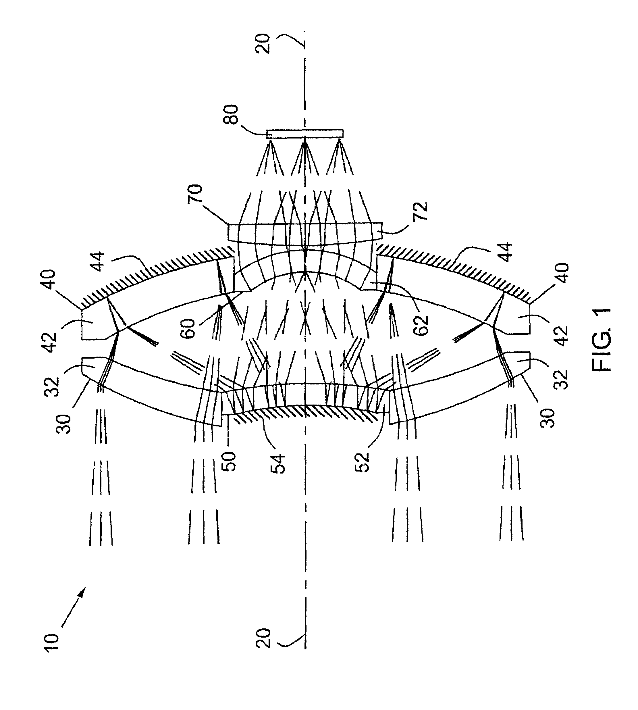 Compact fast catadioptric imager