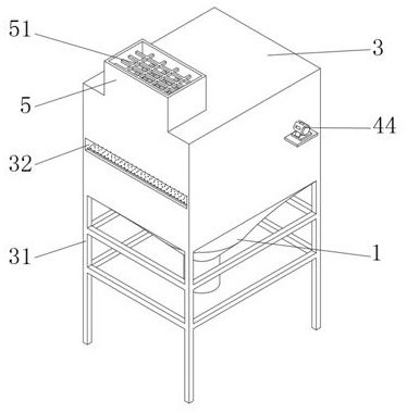 A feed hopper with screening function