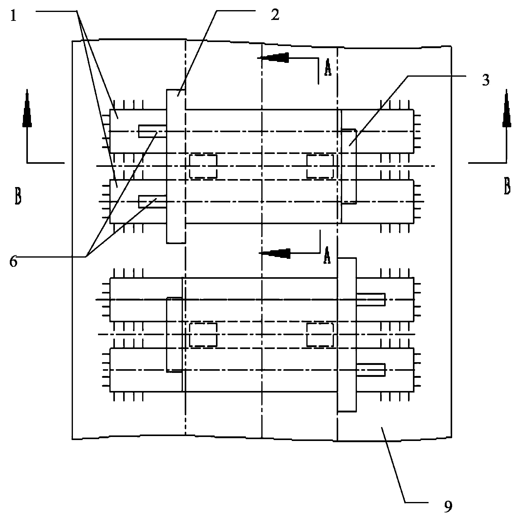 Supporting device for tire of rotary body