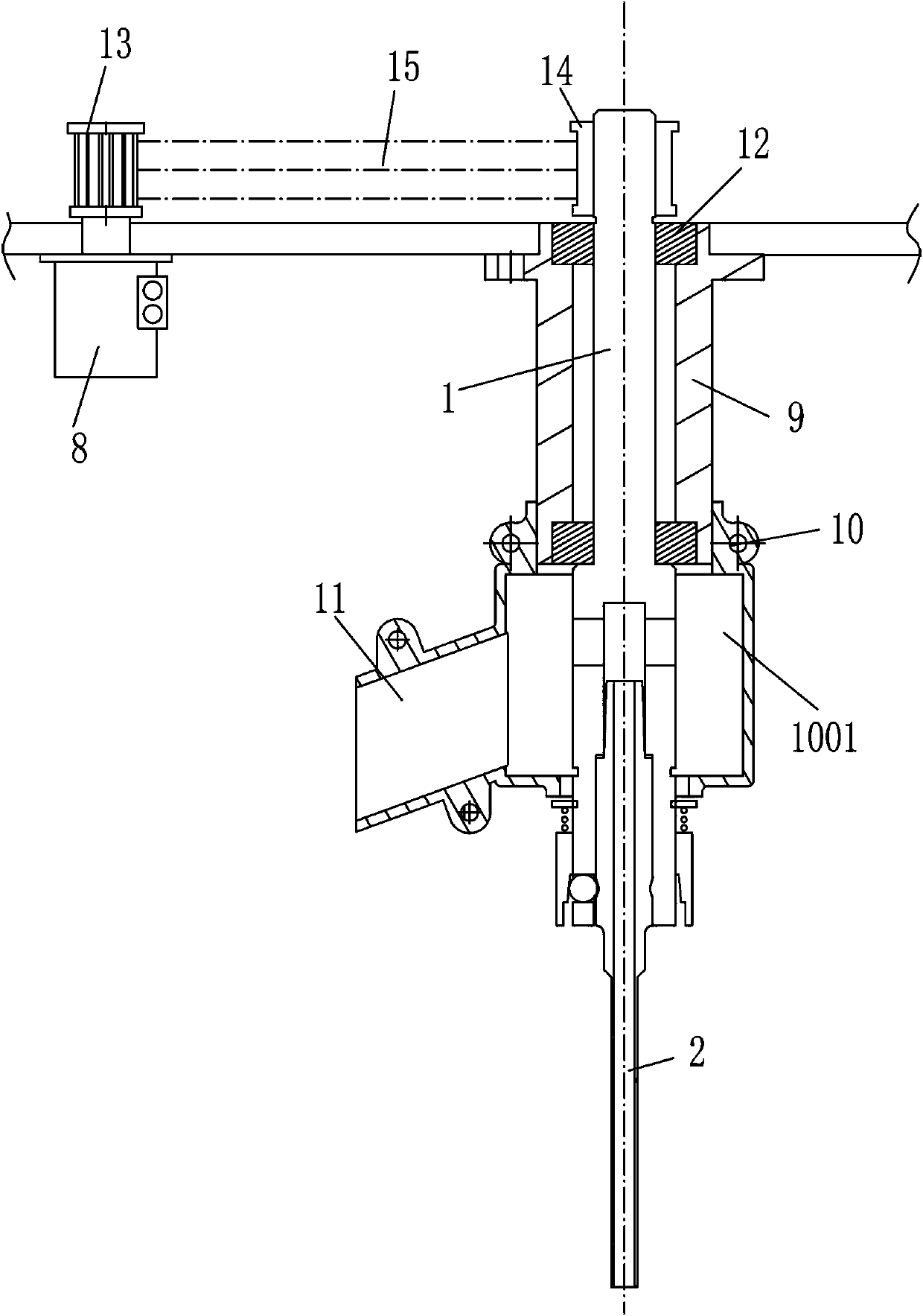 Punching device for bookbinding machine