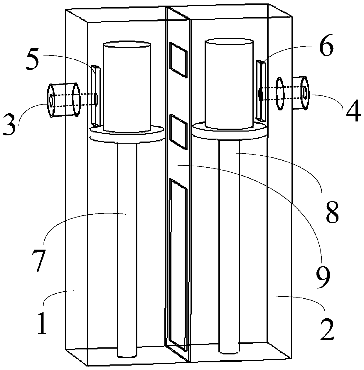 Bandwidth controllable high-frequency-ratio coaxial cavity dual-frequency filter