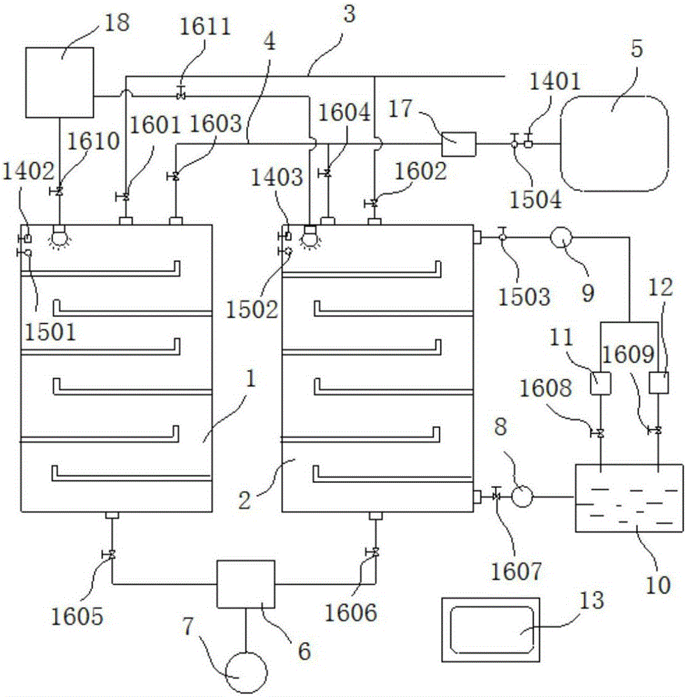 Compressed air stored energy power generating system based on liquid pistons