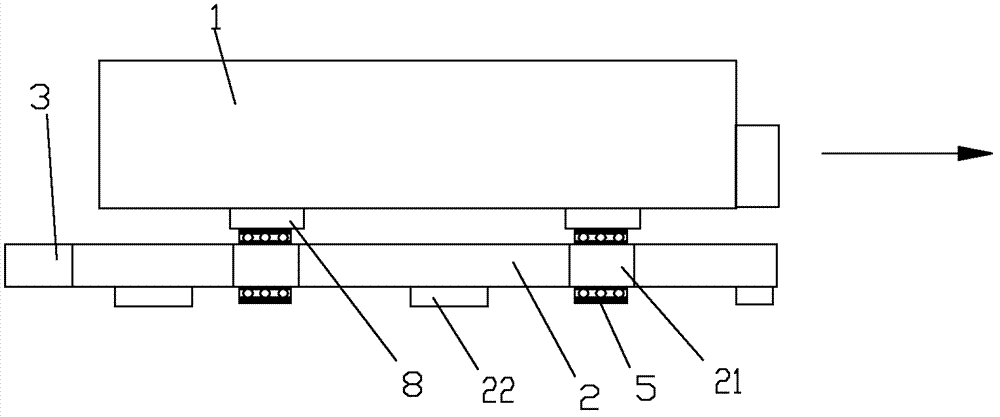 Vehicular safety monitoring system for shapes and structures of bridge floors and detection method