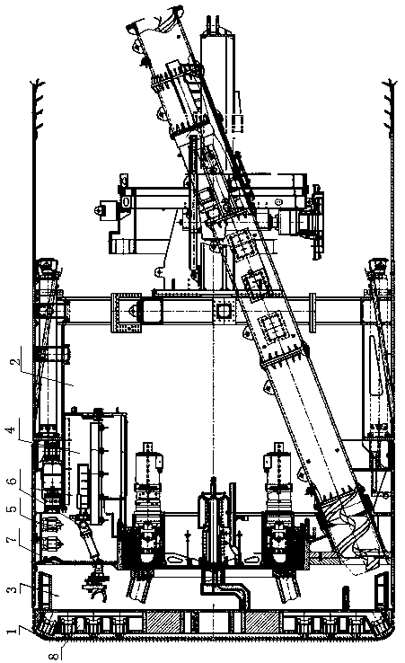 Shield tunneling machine having robot tool changing function