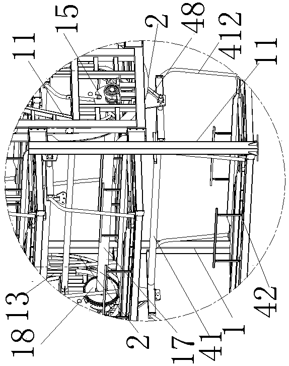 Frame body of vertical circulating three-dimensional garage and three-dimensional garage adopting the same